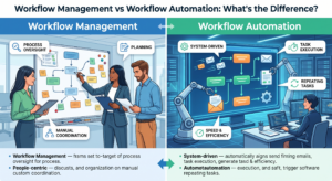 Workflow Management vs Workflow Automation Whats the Difference