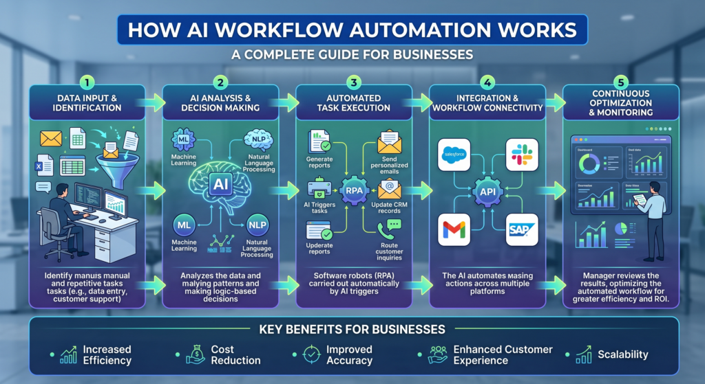 How AI Workflow Automation Works A Complete Guide for Businesses